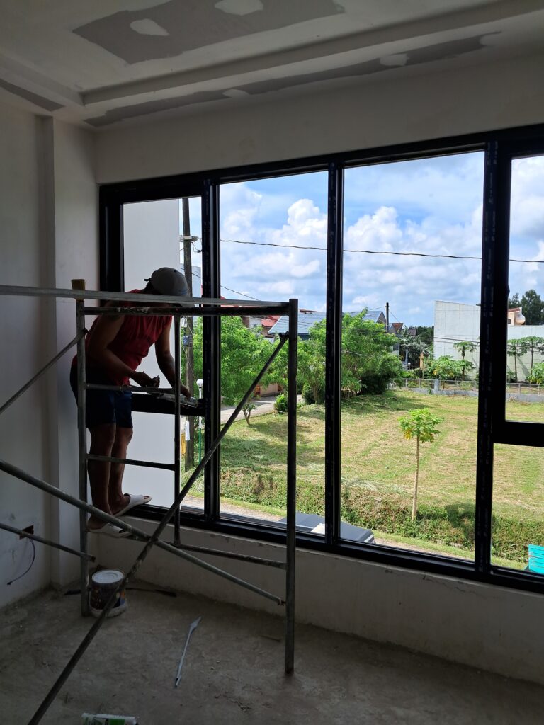 Glass and Aluminum Sliding Windows project in Tagaytay Country Homes